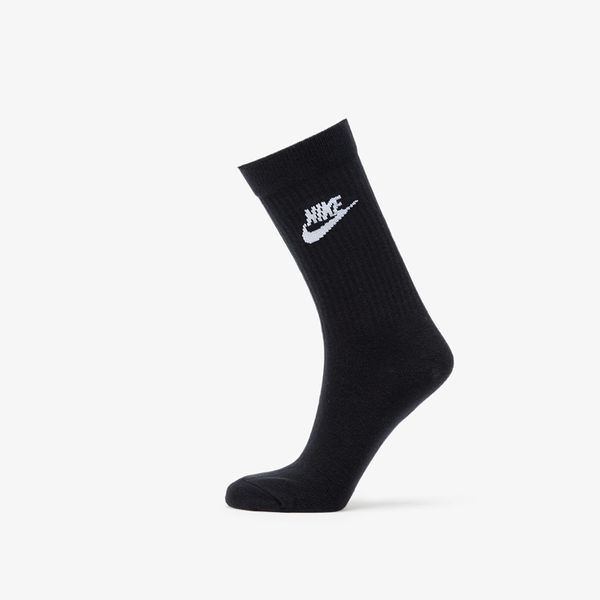 Nike Nike Sportswear Everyday Essential 3 Pack Crew Socks Black/ White