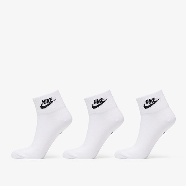 Nike Nike Sportswear Everyday Essential Ankle Socks 3-Pack White/ Black