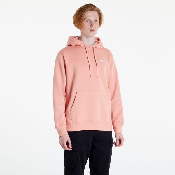 Nike Nike NSW Club Hoodie Pullover Brushed Back Lt Madder Root/ Lt Madder Root/ White