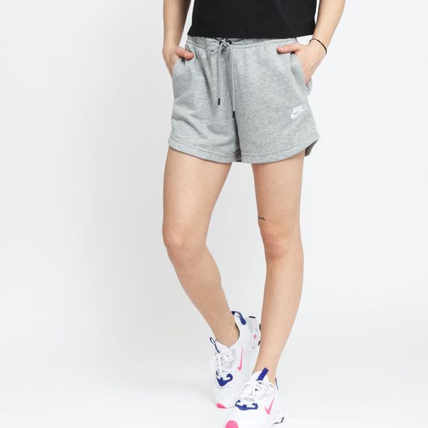 Nike Nike NSW Essential Fleece High-Rise Shorts French Terry Dk Grey Heather/ White