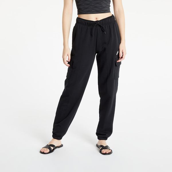 Nike Nike NSW Essential Fleece Mid-Rise Cargo Pants Black/ White