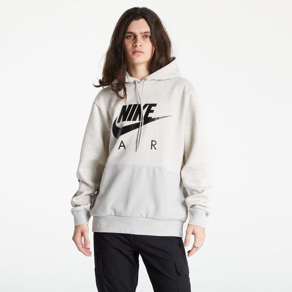 Nike Nike NSW Nike Air Brushed Back Pullover Hoodie Lt Iron Ore/ Htr/ Phantom/ Black