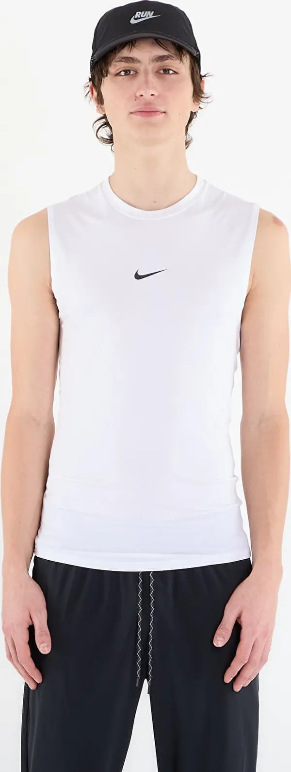 Nike Nike Pro Men's Dri-FIT Tight Sleeveless Fitness Top White/ Black L