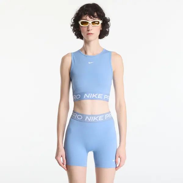 Nike Nike Pro Women's Dri-FIT Cropped Tank Top Work Blue/ White M