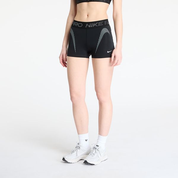 Nike Nike Pro Women's Mid-Rise 3" Graphic Biker Shorts Black/ Cool Grey/ White S