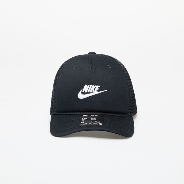 Nike Nike Rise Cap Structured Trucker Cap Black/ Black/ White