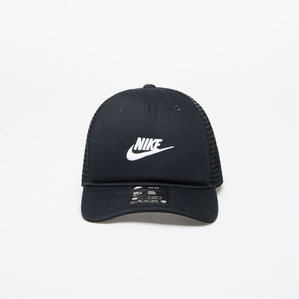 Nike Nike Rise Cap Structured Trucker Cap Black/ Black/ White XL/XXL