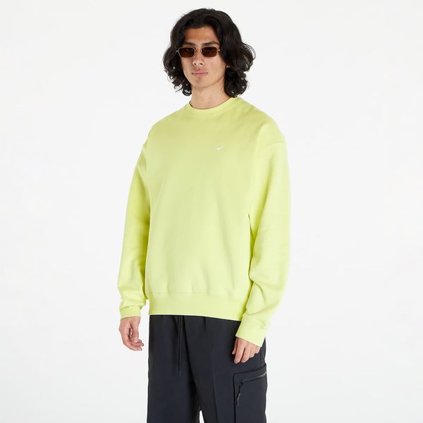 Nike Nike Solo Swoosh Fleece Fabric Sweatshirt Bright Green/ White