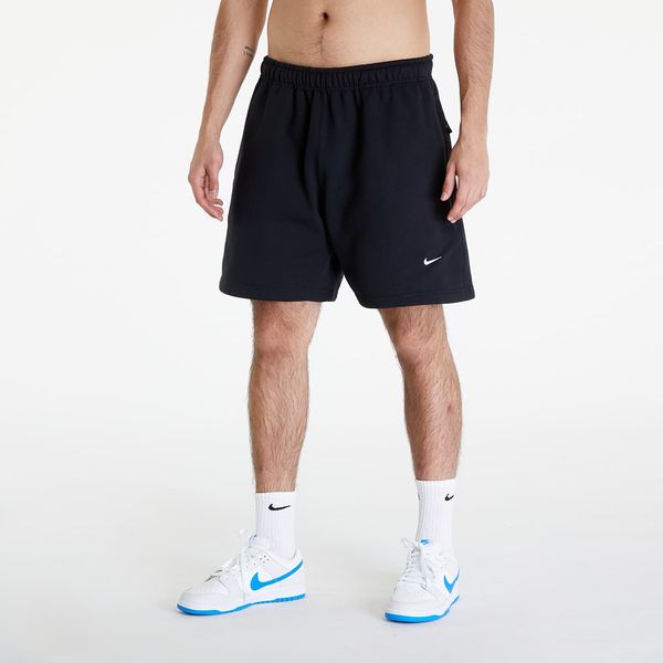 Nike Nike Solo Swoosh Men's Brushed-Back Fleece Shorts Black/ White
