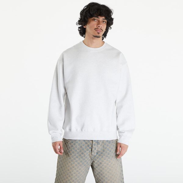 Nike Nike Solo Swoosh Men's Fleece Crew Birch Heather/ White