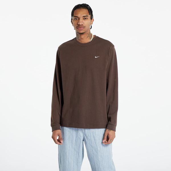 Nike Nike Solo Swoosh Men's Long Sleeve Top Baroque Brown/ White