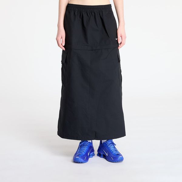 Nike Nike Sportswear Essential Women's Mid-Rise Woven Cargo Midi Skirt Black/ White M