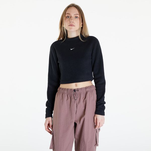 Nike Nike Sportswear Phoenix Plush Women's Long-Sleeve Crop Top Black/ Sail