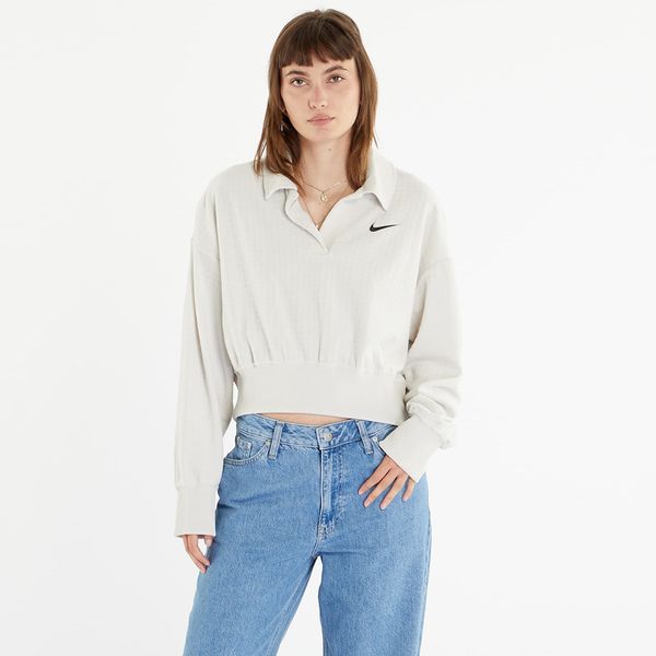 Nike Nike Sportswear Women's Velour Polo Light Bone/ Black