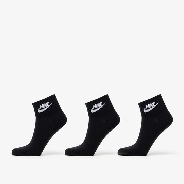 Nike Nike Sportwear Everyday Essential Ankle Socks 3-Pack Black/ White M