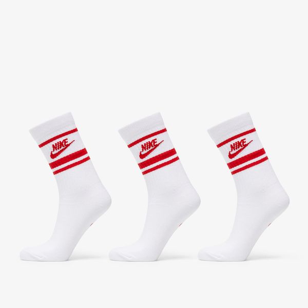 Nike Nike Sportwear Everyday Essential Crew 3-Pack Socks White/ University Red