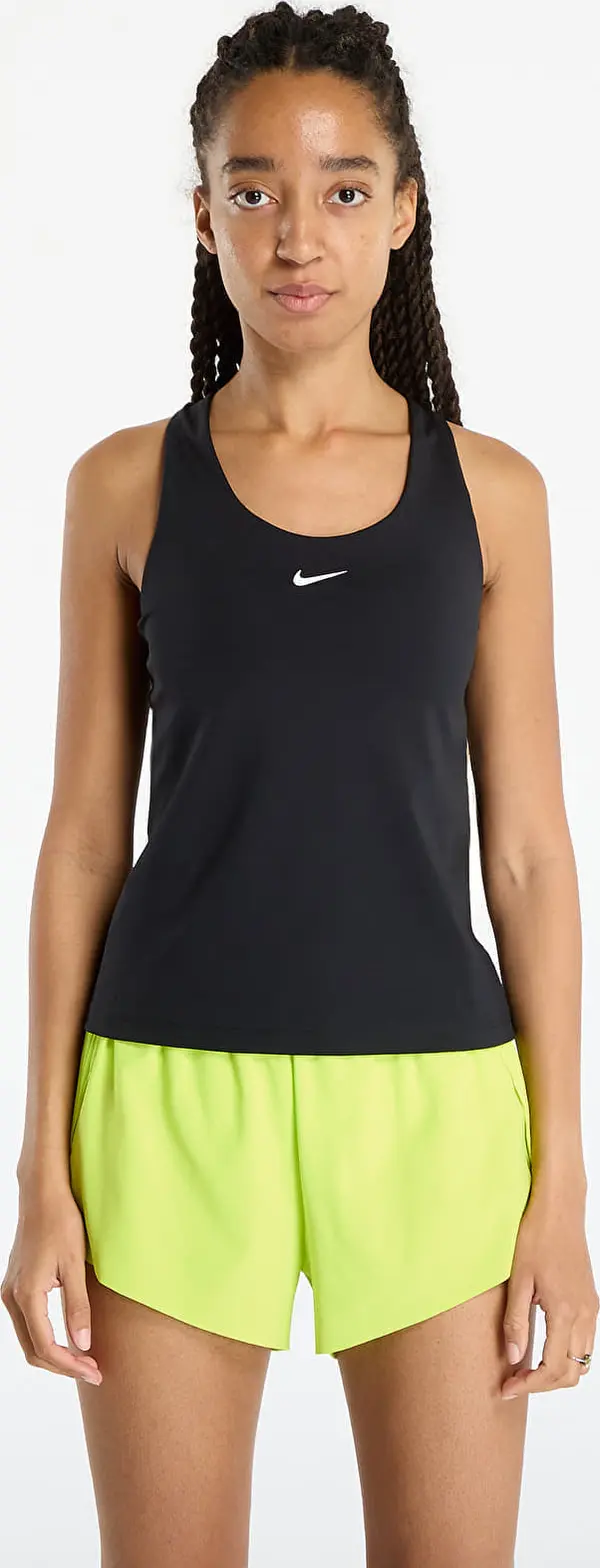 Nike Nike Swoosh Women's Medium-Support Padded Sports Bra Tank Black/ Black/ White XS