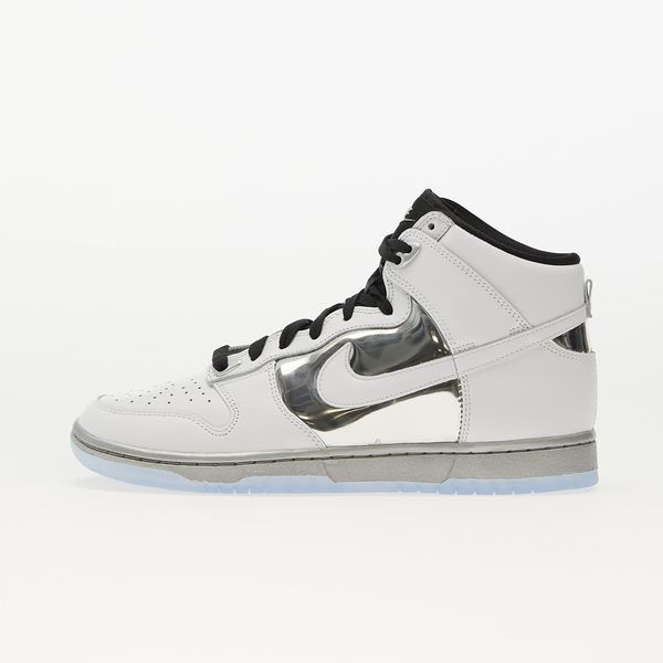 Nike Nike W Dunk High SE White/ White - Mettalic Silver