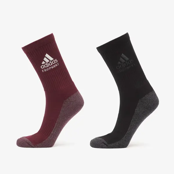 adidas Originals Nogavice adidas 2-Pack Crew Socks Black/ Maroon L