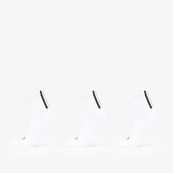 adidas Originals Nogavice adidas 3 Stripes 1/4 Socks 3-Pack White/ White/ White S