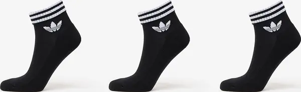 adidas Originals Nogavice adidas 3-Stripes Ankle Socks 3-Pack Black L