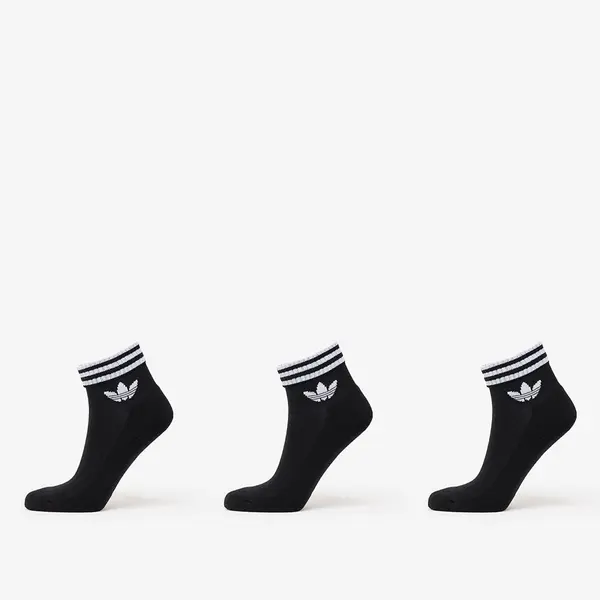 adidas Originals Nogavice adidas 3-Stripes Ankle Socks 3-Pack Black L