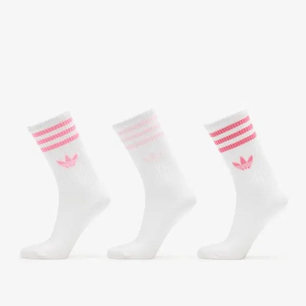 adidas Originals Nogavice adidas 3-Stripes Crew Socks 3-Pack Bliss Pink/ Clear Pink/ Pink Fusion M