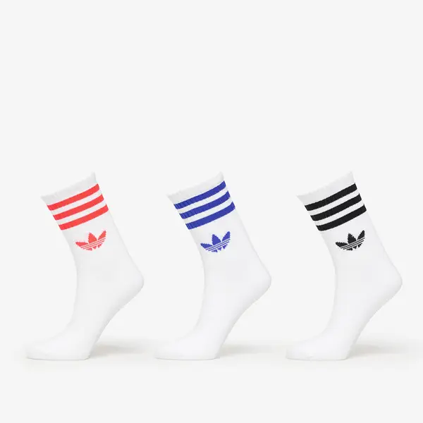 adidas Originals Nogavice adidas 3-Stripes Crew Socks 3-Pack White/ Black/ Clear Pink L