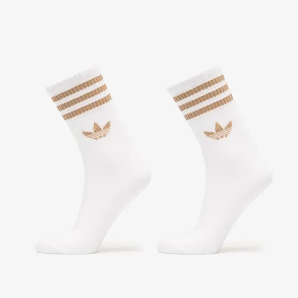 adidas Originals Nogavice adidas 3-Stripes Crew Socks 3-Pack White/ Cardboard L