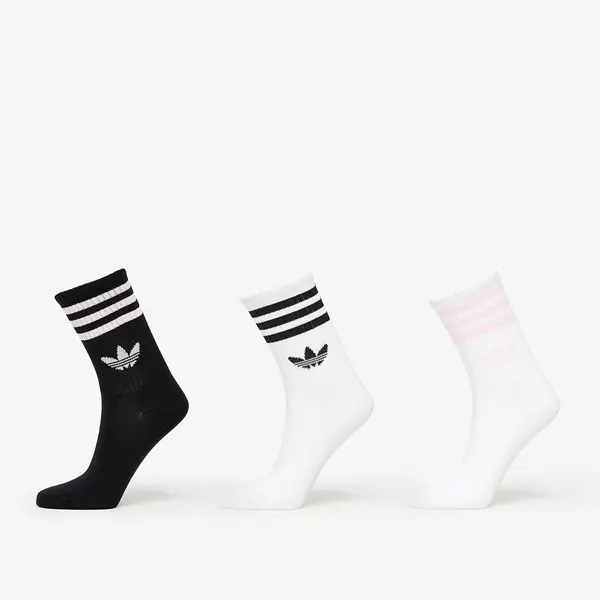 adidas Originals Nogavice adidas 3-Stripes Crew Socks 3-Pack White/ Night Indigo/ White M