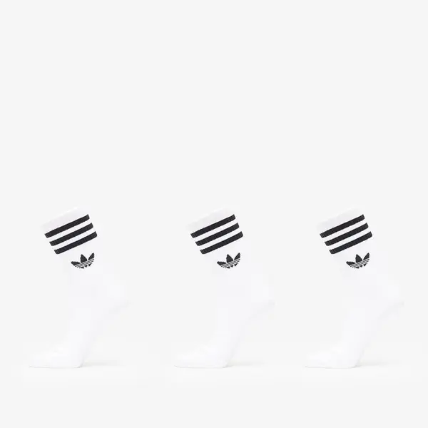 adidas Originals Nogavice adidas 3 Stripes Crew Socks 3-Pack White/ White/ White M
