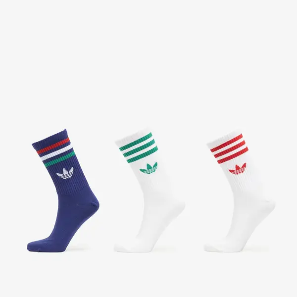 adidas Originals Nogavice adidas 3-Stripes Crew Socks 3 Pairs Victory Blue/ White/ White S
