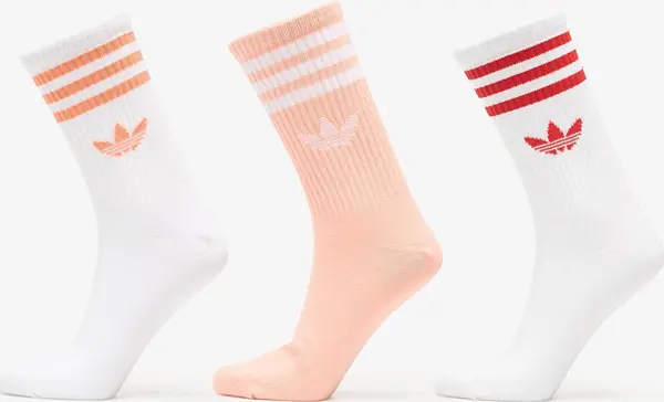 adidas Originals Nogavice adidas 3-Stripes Crew Socks 3 Pairs White/ / White M