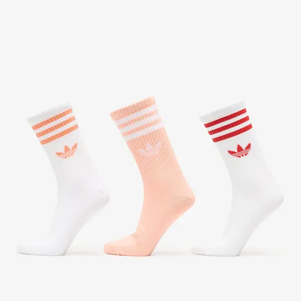 adidas Originals Nogavice adidas 3-Stripes Crew Socks 3 Pairs White/ / White M