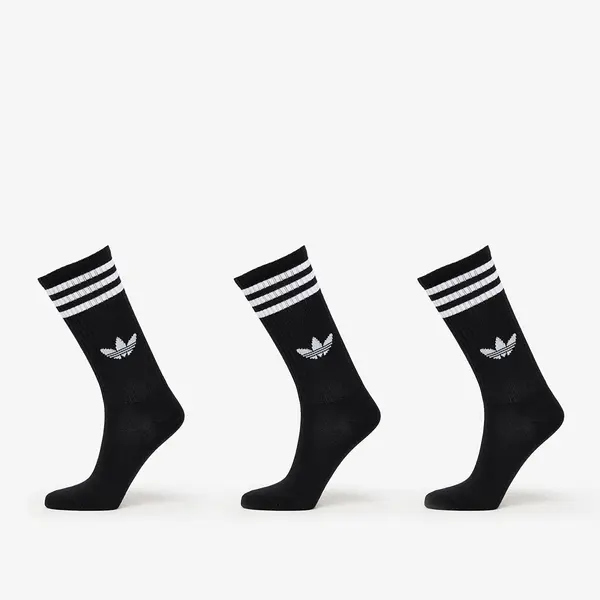 adidas Originals Nogavice adidas 3-Stripes High Crew Socks 3-Pack Black/ Lucid Red/ Lucid Blue L