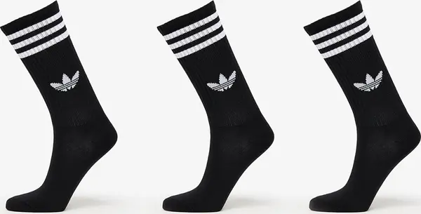 adidas Originals Nogavice adidas 3-Stripes High Crew Socks 3-Pack Black/ Lucid Red/ Lucid Blue M