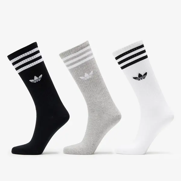 adidas Originals Nogavice adidas High Crew Sock 3-Pack White/ Mgreyh/ Black XL