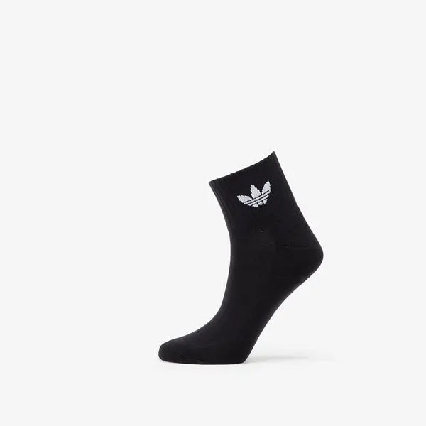 adidas Originals Nogavice adidas Mid Ankle 3-Pack Sock Black 40-42