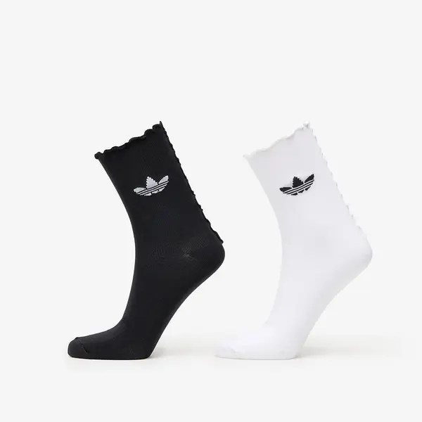 adidas Originals Nogavice adidas Ruffle Socks 2-Pack White/ Black L