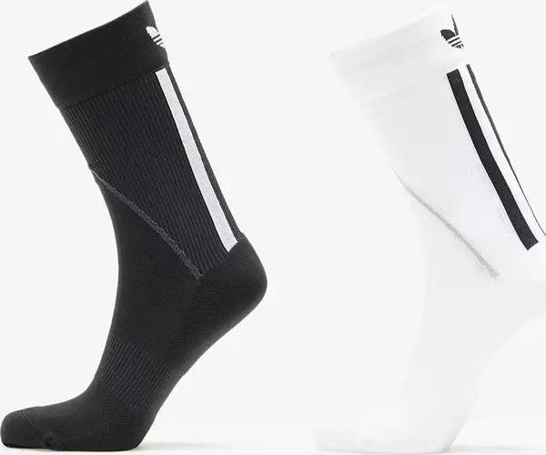 adidas Originals Nogavice adidas Techy Crew Socks 2-Pack White/ Black M