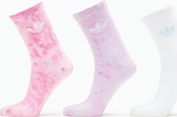 adidas Originals Nogavice adidas Tie Dye Crew Socks 3-Pack Bliss Pink S