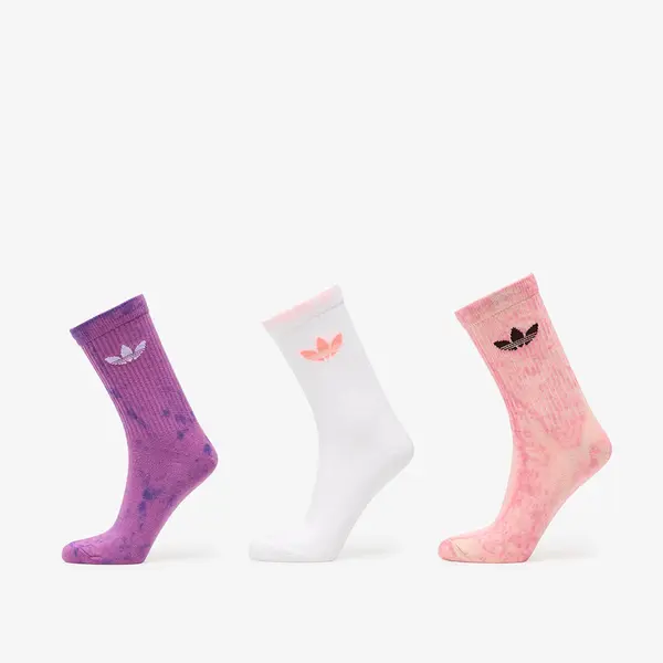 adidas Originals Nogavice adidas Tie Dye Crew Socks 3 Pairs Blush Pink/ Purple Rush/ White M