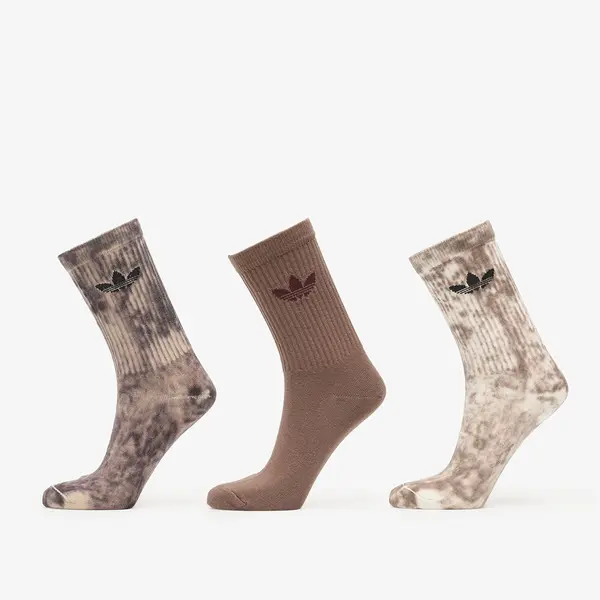 adidas Originals Nogavice adidas Tie Dye Crew Socks 3 Pairs Utility Black/ Off White/ Earth Strata L