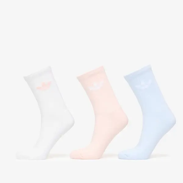 adidas Originals Nogavice adidas Trefoil Crew Sock Cushion 3-Pack White M