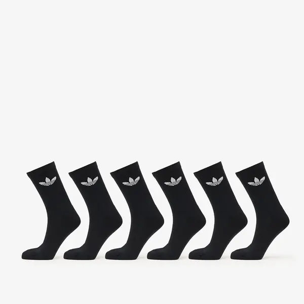 adidas Originals Nogavice adidas Trefoil Crew Sock Cushion 6-Pack Black S