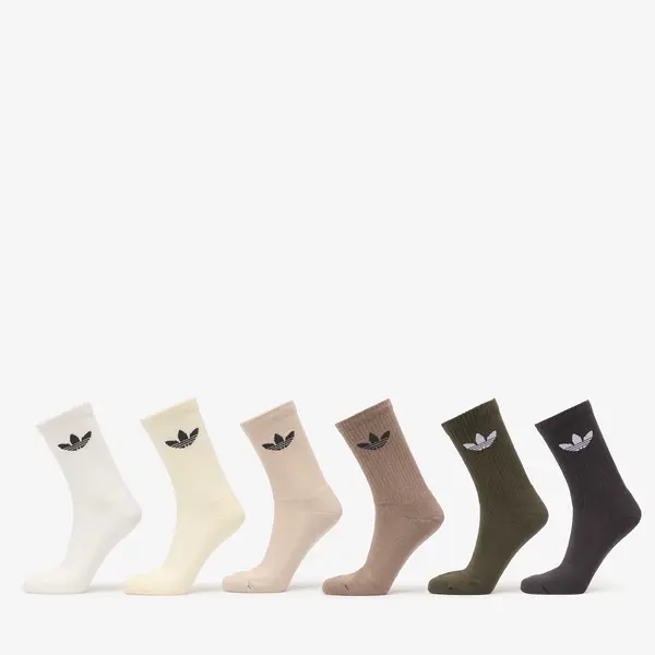 adidas Originals Nogavice adidas Trefoil Crew Sock Cushion 6-Pack Cloud White XL