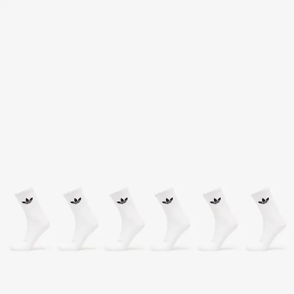 adidas Originals Nogavice adidas Trefoil Crew Sock Cushion 6-Pack White XL