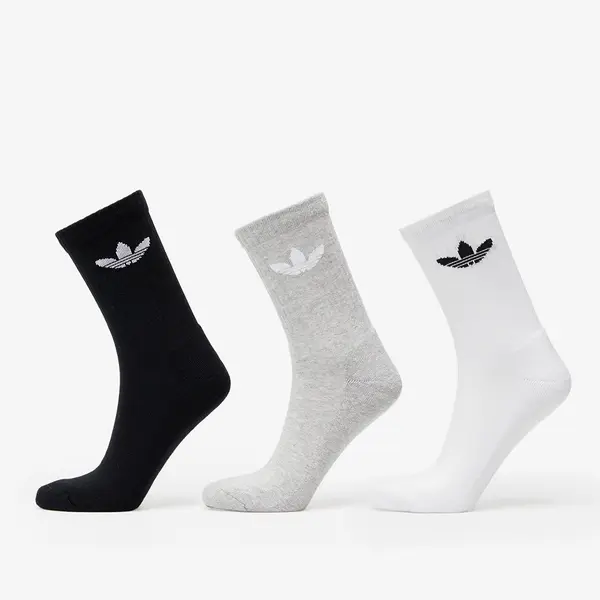 adidas Originals Nogavice adidas Trefoil Cushion Crew Sock 6-Pack Black/ White/ Medium Grey Heather L