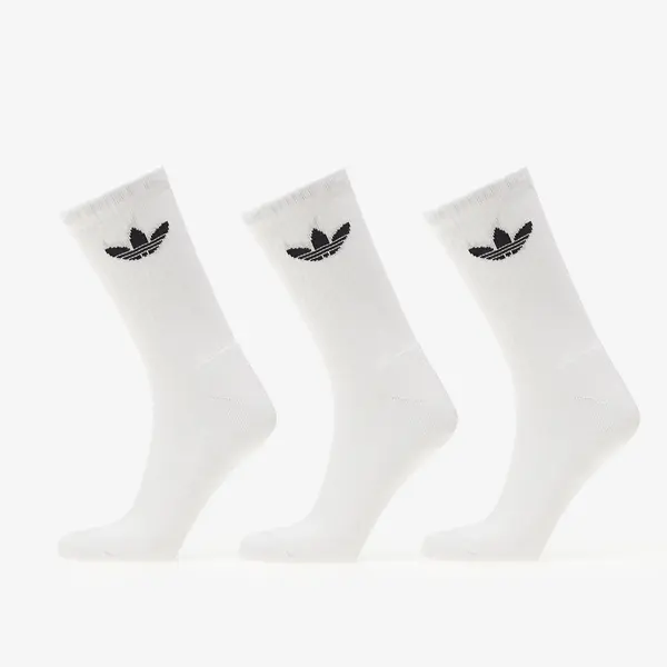 adidas Originals Nogavice adidas Trefoil Cushion Crew Socks 3-Pack White M