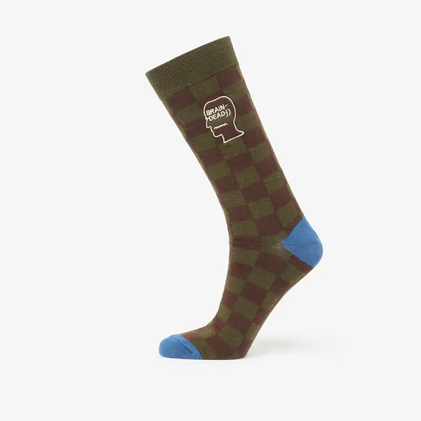 Brain Dead Nogavice Brain Dead Logohead Dress Socks Chckr Universal